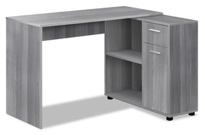 Bureau Zoe en forme de L - gris