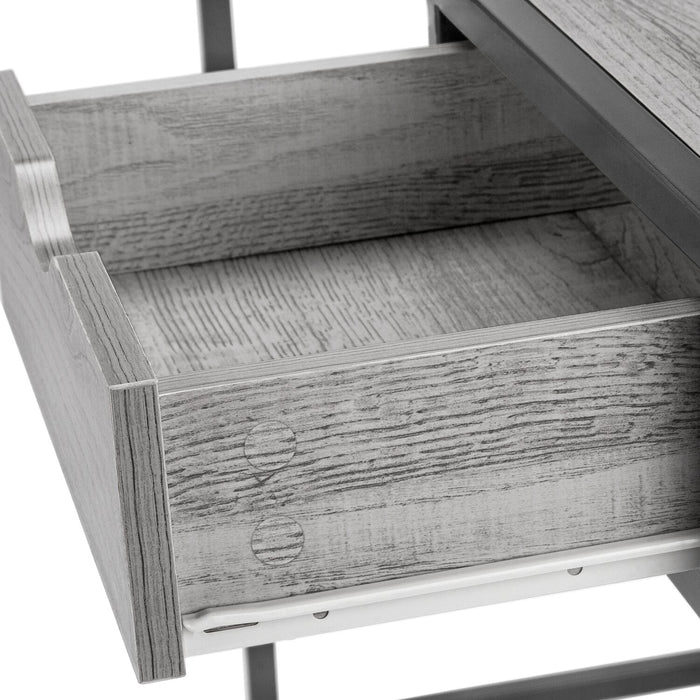 Bureau Everly de 42,25 po avec tiroir - gris