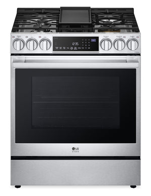 Cuisinière à gaz encastrée LG STUDIO de 6,3 pi³ avec hublot InstaViewMD - LSGS6338F