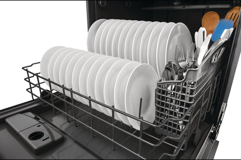 Lave-vaisselle encastré Frigidaire de 24 po et de 52 dBA avec commandes sur le dessus - acier inoxydable noir - FDPH4316AD 