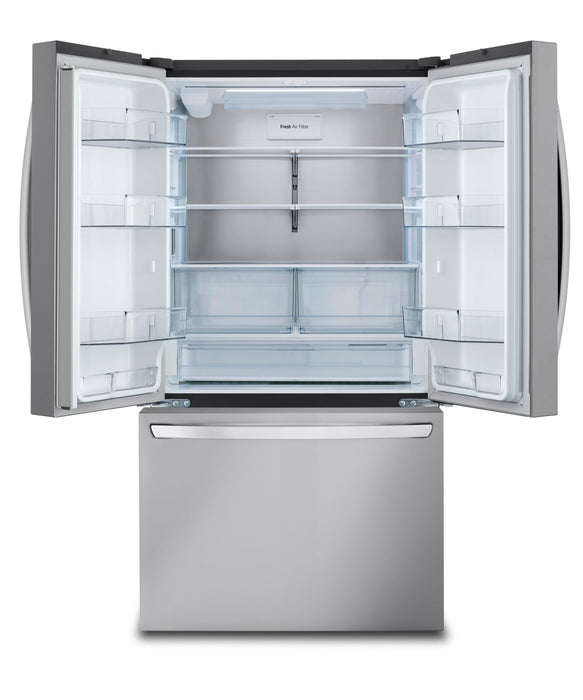 Réfrigérateur LG de 27 pi³ et de 36 po à portes françaises de profondeur comptoir MAXMC - acier inoxydable Smudge-ProofMD - LRFLC2706S