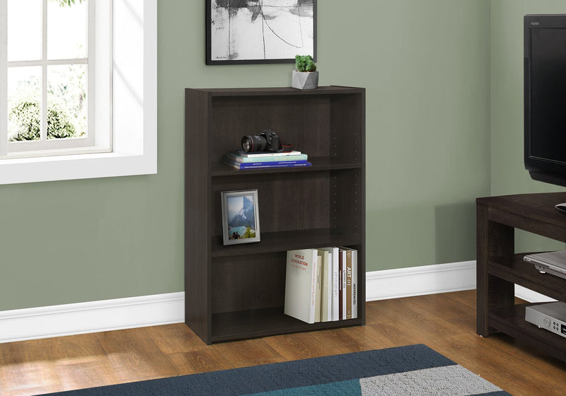 Bibliothèque Slade de 24,75 po à 3 tablettes - espresso