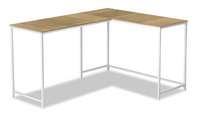 Karter L-Shaped Corner Desk - Natural 
