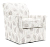 Fauteuil d’appoint pivotant Sofa Lab personnalisable de 31 po fabriqué au Canada en tissu - Prairie multicolore