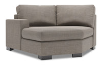  Fauteuil Cuddler de gauche Track de la collection Sofa Lab - Luna Smoke 