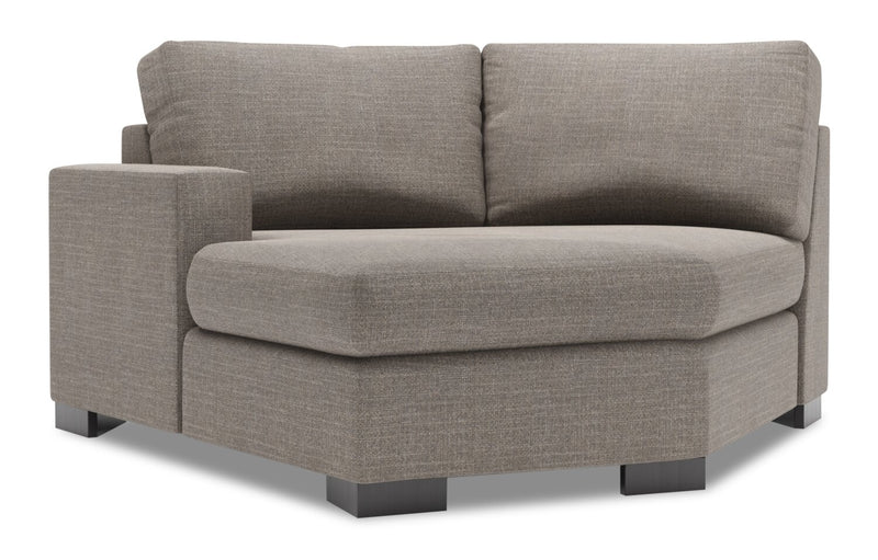 Fauteuil Cuddler de gauche Track de la collection Sofa Lab - Luna Smoke
