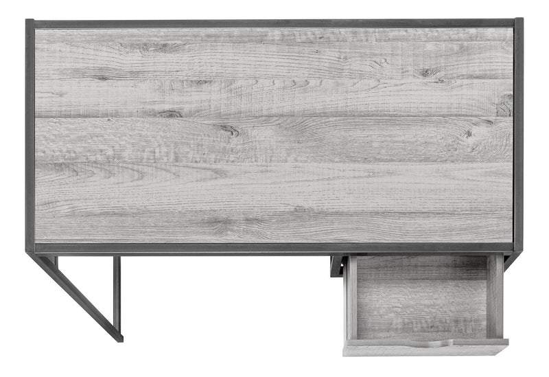 Bureau Everly de 42,25 po avec tiroir - gris