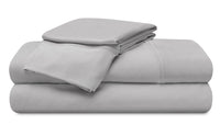  Ensemble de draps haute performance Ver-TexMD de Bedgear 5 pièces pour très grand lit divisé - gris clair 