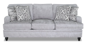 Sofa Bellmont en chenille - platine