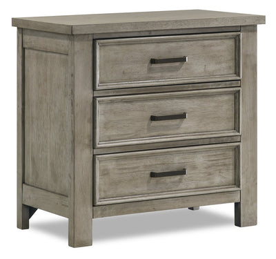 Levi Bedside 3-Drawer Dresser, 30"W x 30"H, Wood - Drift Grey | Commode Levi de 30 po (L) x 30 po (H) à 3 tiroirs en bois - gris bois de grève