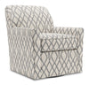 Fauteuil d’appoint pivotant Sofa Lab personnalisable de 31 po fabriqué au Canada en tissu - gris acier