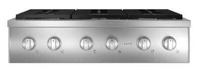 Café 36” Commercial Style 6-Burner Gas Range Top - CGU366P2TS1 