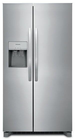Réfrigérateur juxtaposé Whirlpool avec distributeur d'eau/de glaçons, 36  po, 28 pi³, blanc