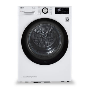 Sécheuse intelligente LG de 4,2 pi³ et de 24 po avec pompe à chaleur - blanche - superposable - DLHC1455W