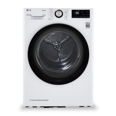 LG 24" 4.2 Cu. Ft. Smart Heat Pump Dryer - White - Stackable - DLHC1455W | Sécheuse intelligente LG de 4,2 pi³ et de 24 po avec pompe à chaleur - blanche - superposable - DLHC1455W