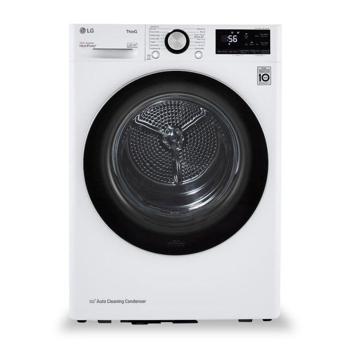 Sécheuse intelligente LG de 4,2 pi³ et de 24 po avec pompe à chaleur - blanche - superposable - DLHC1455W