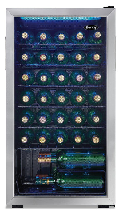 Danby 3.3 Cu. Ft. 36 Bottle Freestanding Wine Cooler - DWC036A1BSSDB-6 