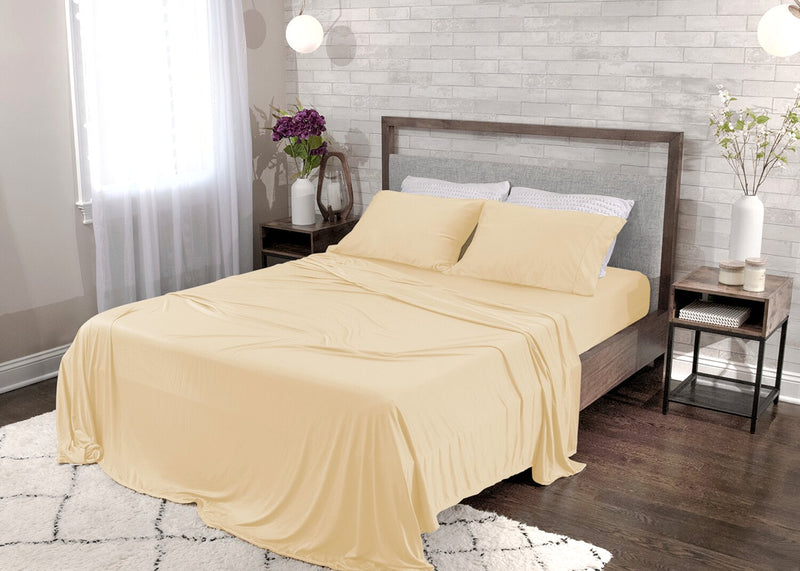 Ensemble de draps Dri-TecMD BEDGEARMD 5 pièces divisés pour très grand lit - champagne