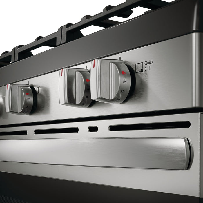 Cuisinière à gaz Frigidaire de 5,1 pi³ avec préchauffage rapide et surface de cuisson à 5 brûleurs - acier inoxydable - FCRG3062AS