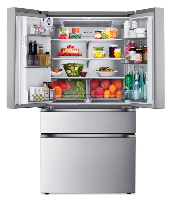 Réfrigérateur LG de 29 pi³ et de 36 po à portes françaises - acier inoxydable Smudge-ProofMD - LF29S8330S
