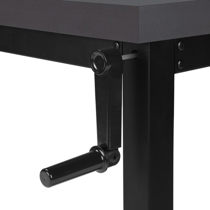 Bureau Kai de 47,25 po à hauteur réglable - gris