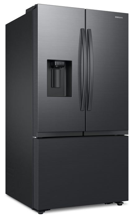 Réfrigérateur Samsung de 31 pi³ et de 36 po pleine profondeur à portes françaises - acier noir mat - RF32CG5400MTAA