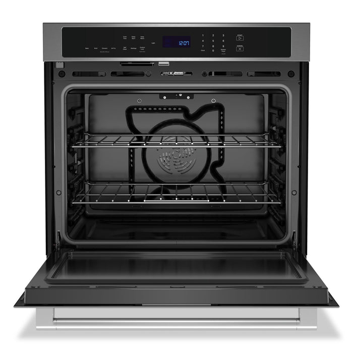 Four mural simple électrique Maytag de 5 pi³ et de 30 po avec convection véritable - acier inoxydable résistant aux traces de doigts - MOES6030LZ