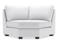 Fauteuil courbé en coin Roll de la collection Sofa Lab - Pax Ice