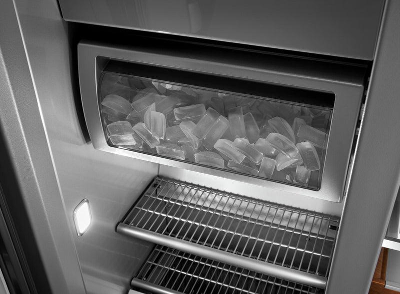 Réfrigérateur KitchenAid de 25,5 pi³ et de 42 po à compartiments juxtaposés - acier inoxydable noir avec fini PrintShieldMC - KBSN702MBS
