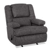 Fauteuil berçant inclinable Design à mon image de 34,5 po en tissu d’apparence cuir - gris ardoise Echo