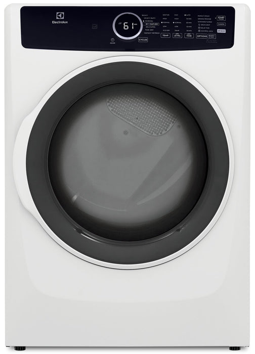 Sécheuse électrique Electrolux de 8 pi³ avec vapeur - blanche - superposable - ELFE743CAW