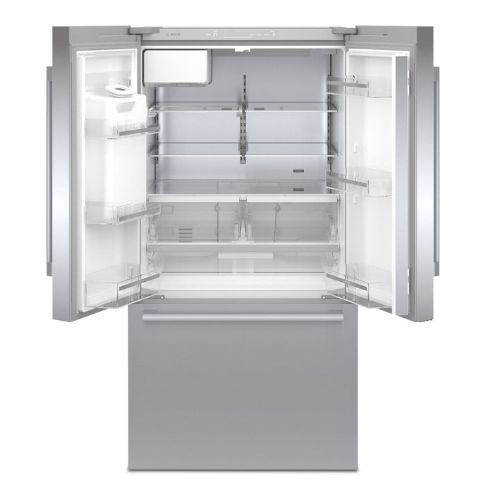 Réfrigérateur Bosch de série 500 de 26 pi3 à portes françaises - B36FD50SNS