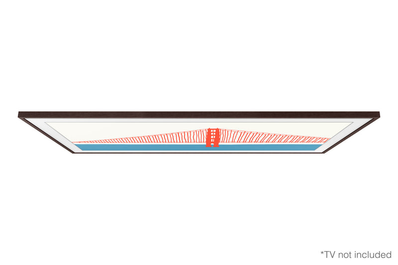 Cadre personnalisable Samsung pour 55\" The Frame TV - Brun moderne