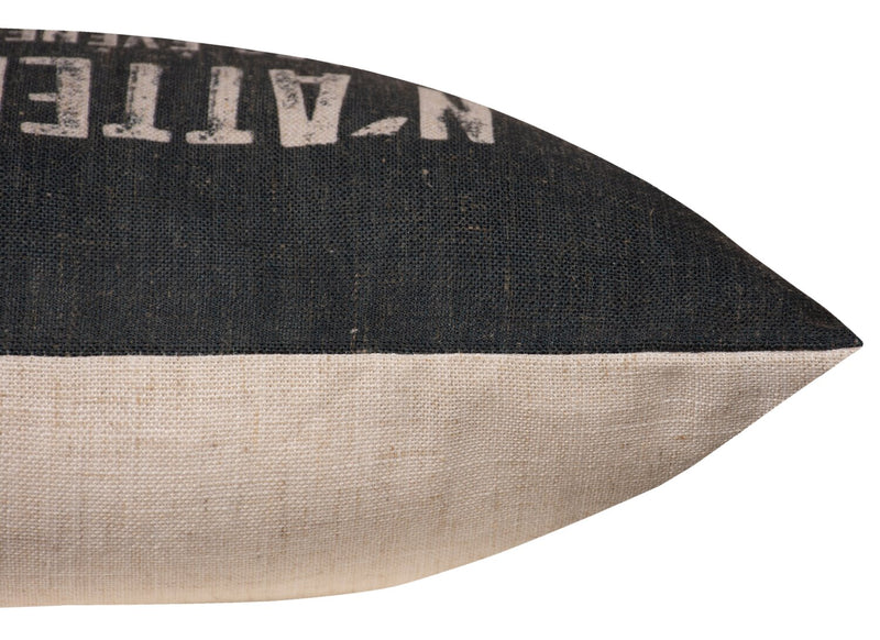 Coussin décoratif citation II - noir