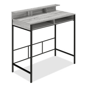 Bureau debout Melissa de 47,25 po à compartiments - gris