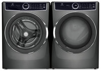  Laveuse à chargement frontal de 5,2 pi³ et sécheuse électrique de 8 pi³ de Electrolux – titane  