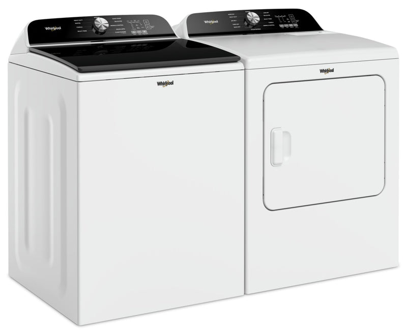 Laveuse à chargement par le haut de 6,1 pi³ avec agitateur amovible et sécheuse à gaz de 7 pi³ de Whirlpool