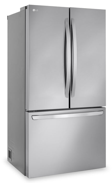 Réfrigérateur LG de 32 pi³ et de 36 po à portes françaises de profondeur standard MAXMC - acier inoxydable Smudge-ProofMD - LRFLS3206S