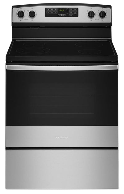 Amana 4.8 Cu. Ft. Electric Range with Self-Clean - Stainless Steel - YAER6603SMS | Cuisinière électrique Amana de 4,8 pi³ avec autonettoyage - acier inoxydable - YAER6603SMS