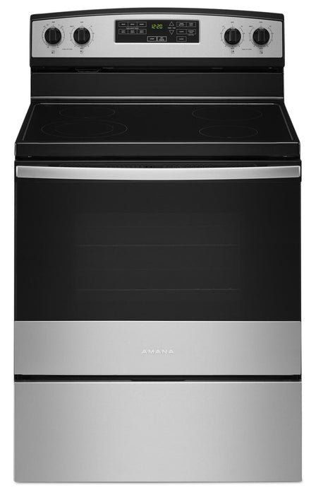 Cuisinière électrique Amana de 4,8 pi³ avec autonettoyage - acier inoxydable - YAER6603SMS