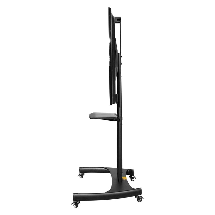 Chariot mobile pour téléviseur Kanto MTM65PL à hauteur réglable avec tablette réglable - noir