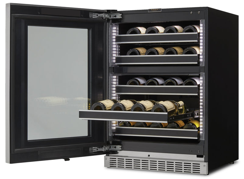 Refroidisseur à vin Reserve de Silhouette de 5 pi³ et de 23,9 po à 1 porte - noir - SRVWC050L
