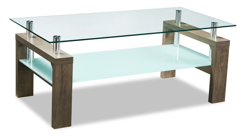 Harvy Coffee Table - Contemporary style Coffee Table in Hazlenut Medium Density Fibreboard (MDF)