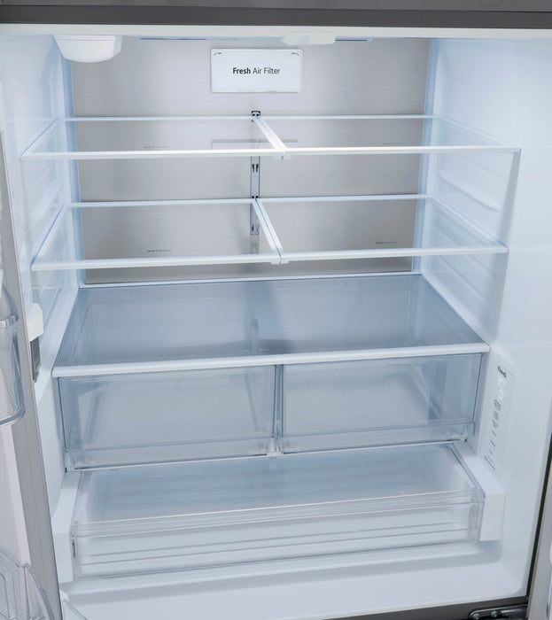 Réfrigérateur LG de 27 pi³ et de 36 po à portes françaises de profondeur comptoir MAXMC - acier inoxydable Smudge-ProofMD - LRFLC2706S