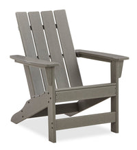  Chaise Adirondack Cape pour la terrasse à l’extérieur - plastique à haute densité, résistante aux rayons UV et aux intempéries - grise
