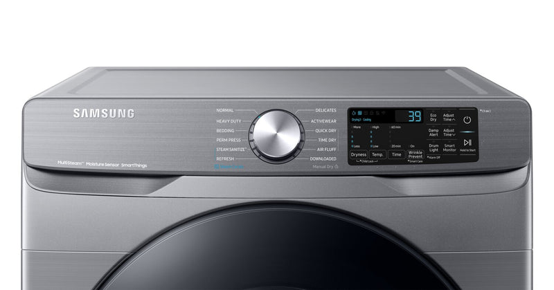 Laveuse à chargement frontal de 5,2 pi³ et sécheuse à gaz de 7,5 pi³ de Samsung - platine
