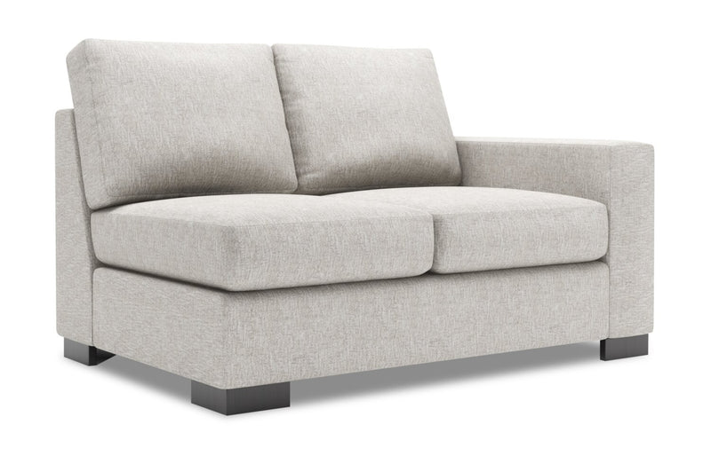 Causeuse de droite Track de la collection Sofa Lab - Luxury Silver