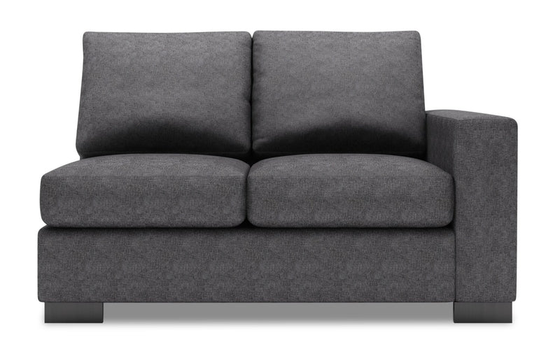 Causeuse de droite Track de la collection Sofa Lab - Luxury Charcoal