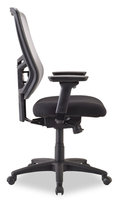 Chaise de bureau Dante de Tempur-Pedic de 26,4 po - noire avec dossier à mailles