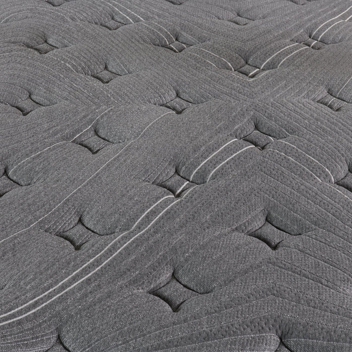 Ensemble dans une boîte plateau-coussin divisé profil bas dans une boîte Sage Springwall pour grand lit